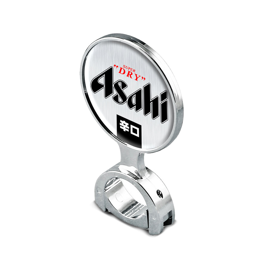 Asahi Super Dry Decal - 73 mm Chrome Decal Holder