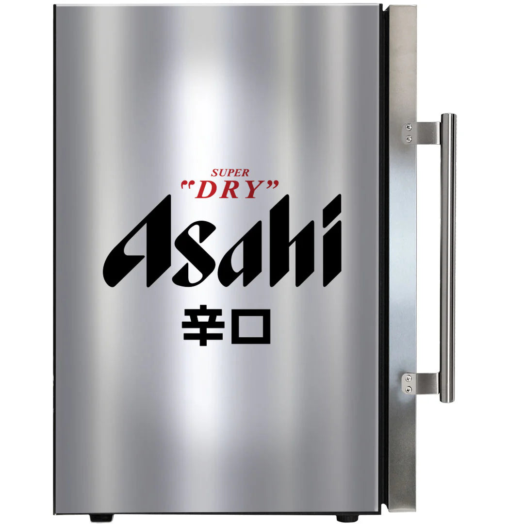 Asahi branded bar fridge, Great gift idea! Great Entertaining Room Or Man Cave Item - Model SC70-SS-R-ASAHI 