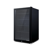 Devanti 98L Bar Fridge Glass Door Mini Freezer Fridges Countertop Beverage Commercial