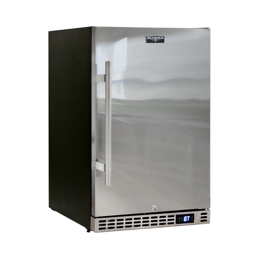 Schmick Quiet Running Front Venting Under Bench Stainless Door Bar Fridge - Model SK126R-SD