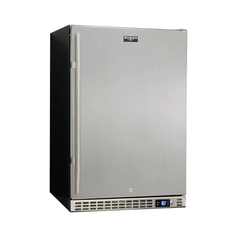 Schmick Stainless Steel Quiet Front Venting Under Bench Stainless Door Bar Fridge - Model SK146R-SD