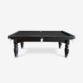 Solid Oak 7ft Slate Pool Table - Black Frame/Black Felt [SHIPS IN 2 WEEKS]