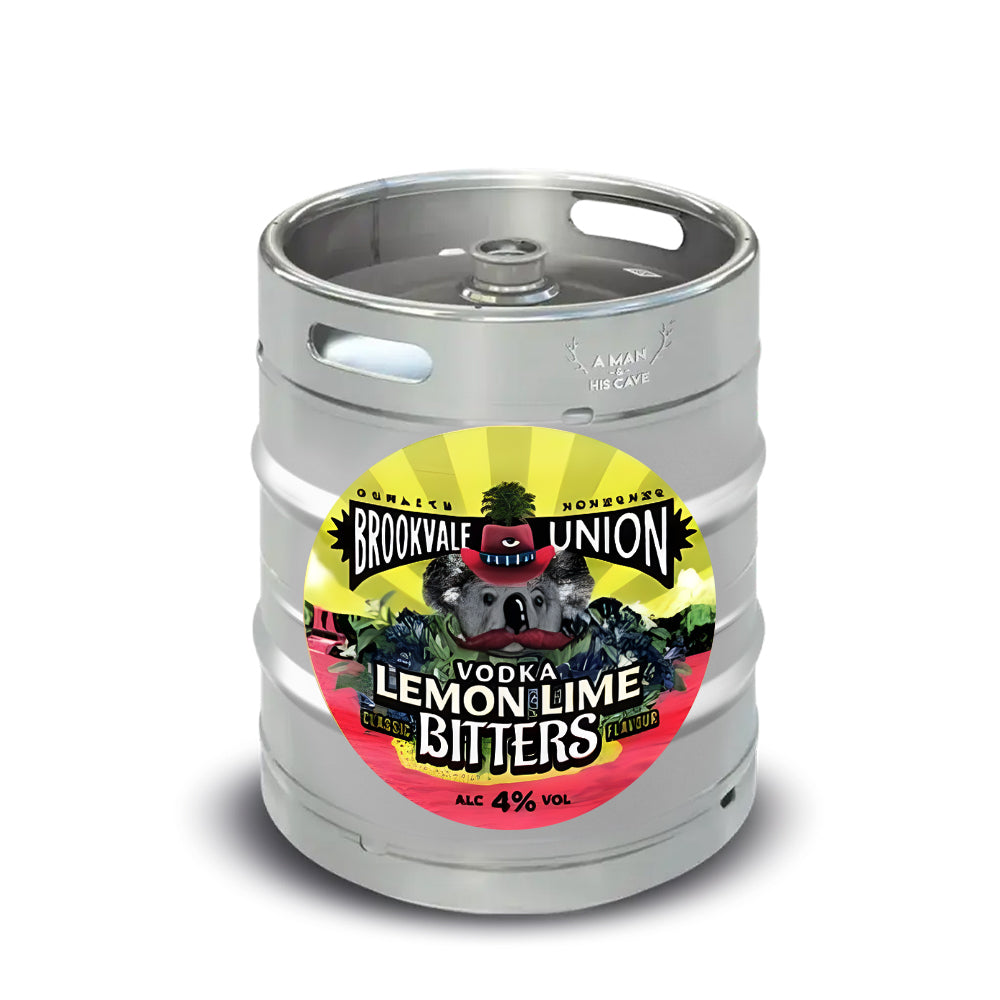 Brookvale Union Vodka Lemon Lime Bitters 50lt Commercial Keg D-Type Coupler [NSW]