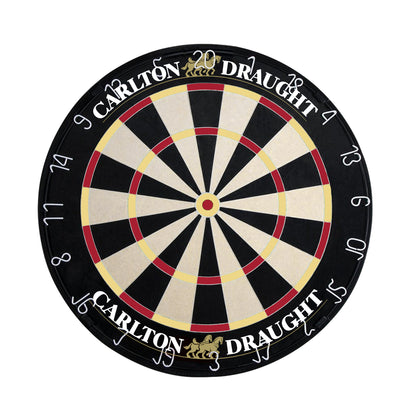 Carlton Draught Branded Dartboard with Cabinet (SHIPS IN 8 WEEKS)