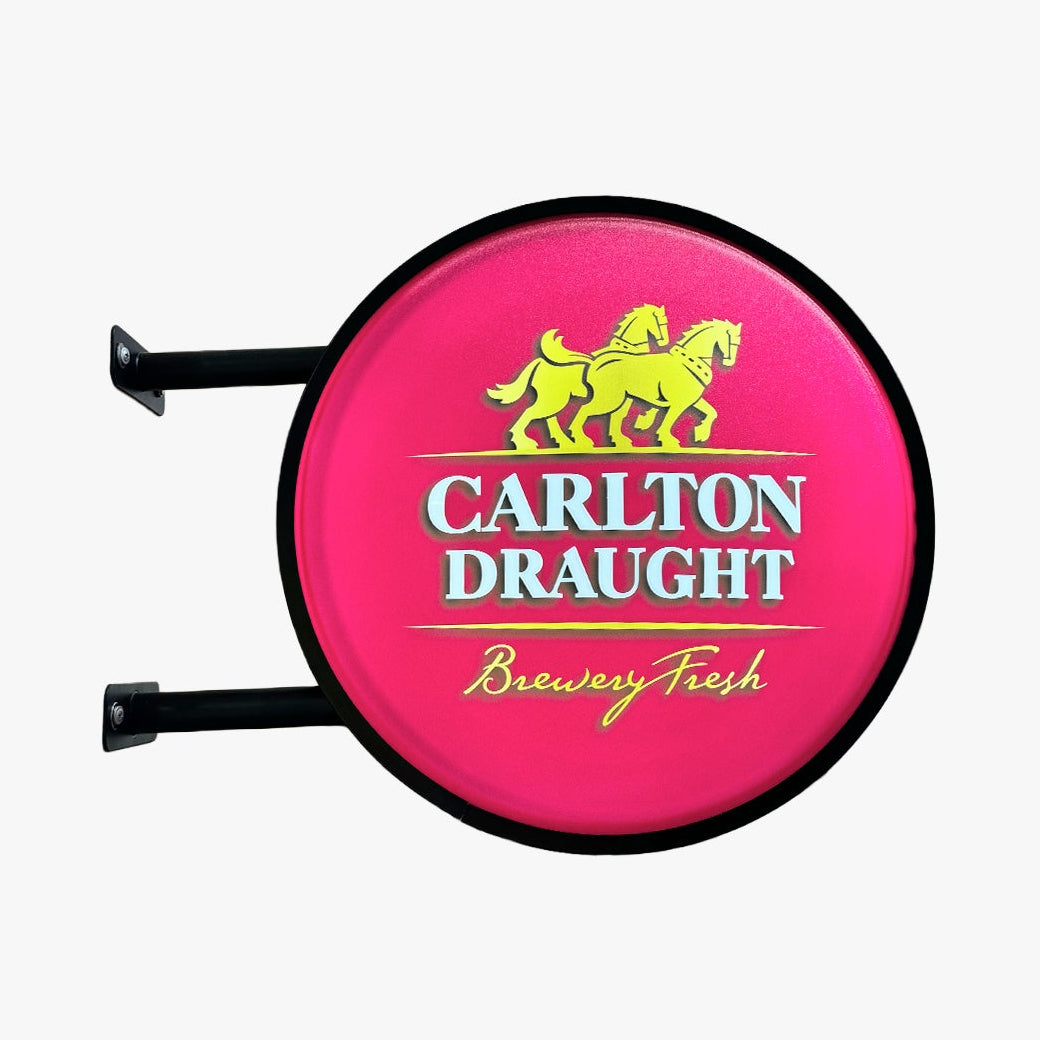 Carlton Draught Beer Bar Lighting Wall Sign Light LED
