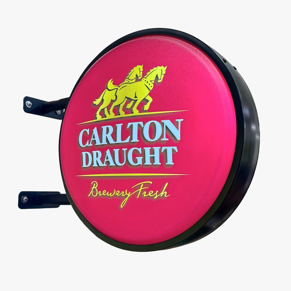 Carlton Draught Beer Bar Lighting Wall Sign Light LED