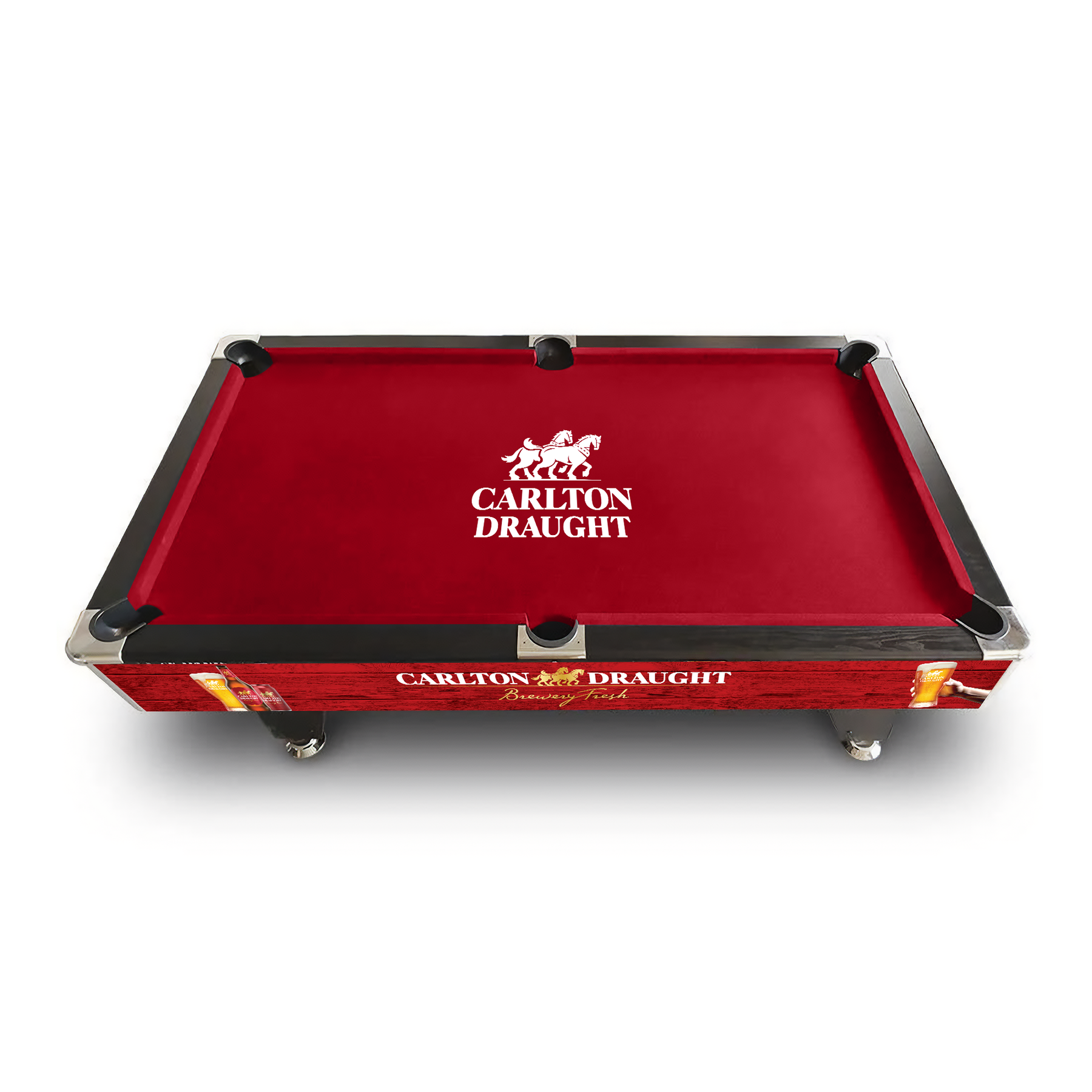 Carlton Draught 7FT MDF Pool Snooker Billiards Table