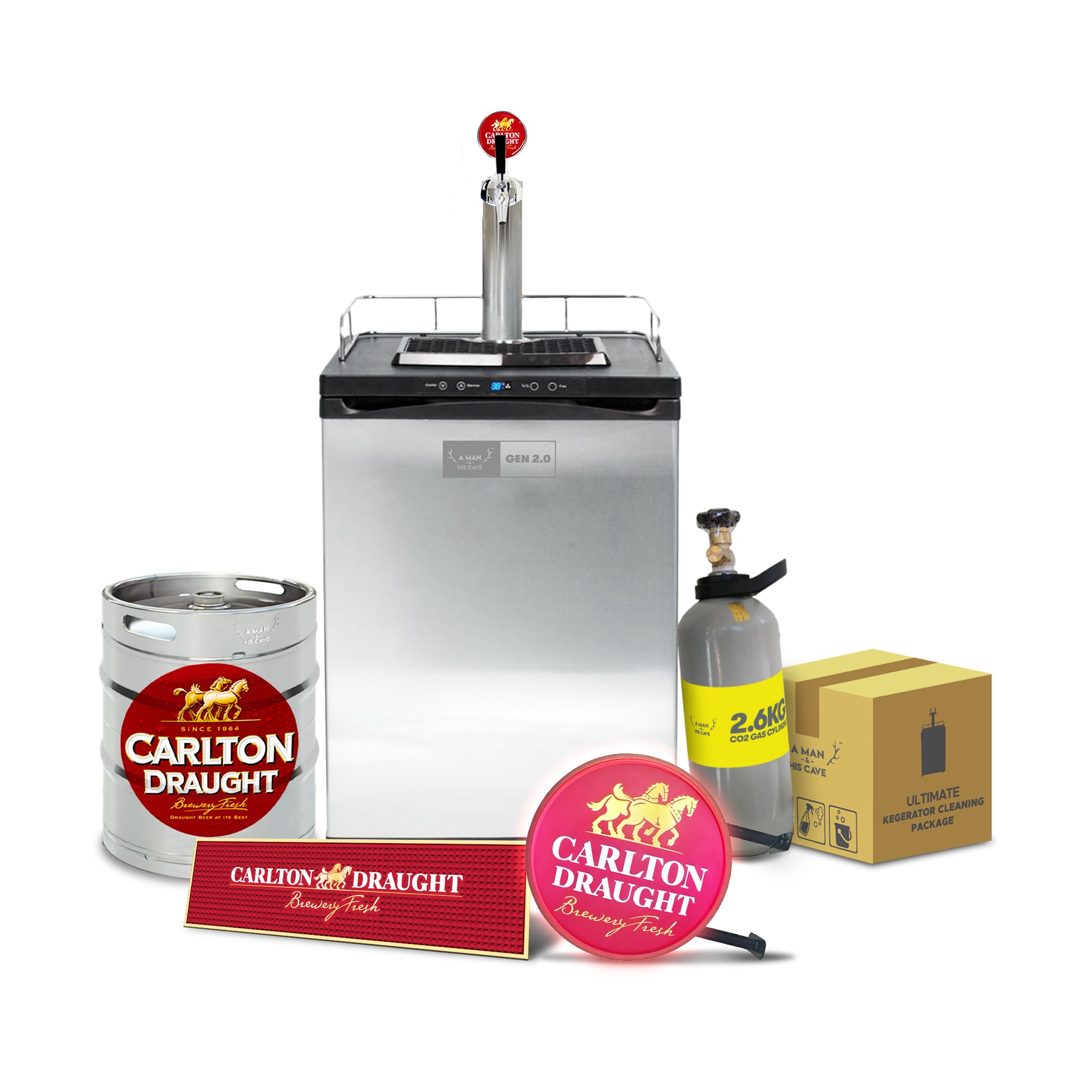 Carlton Draught Kegerator Bundle