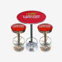 Carlton Draught Retro Bar Stool and Table Set