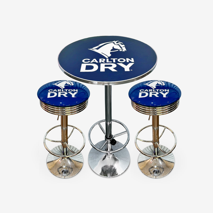 Carlton Dry Retro Bar Stool and Table Set