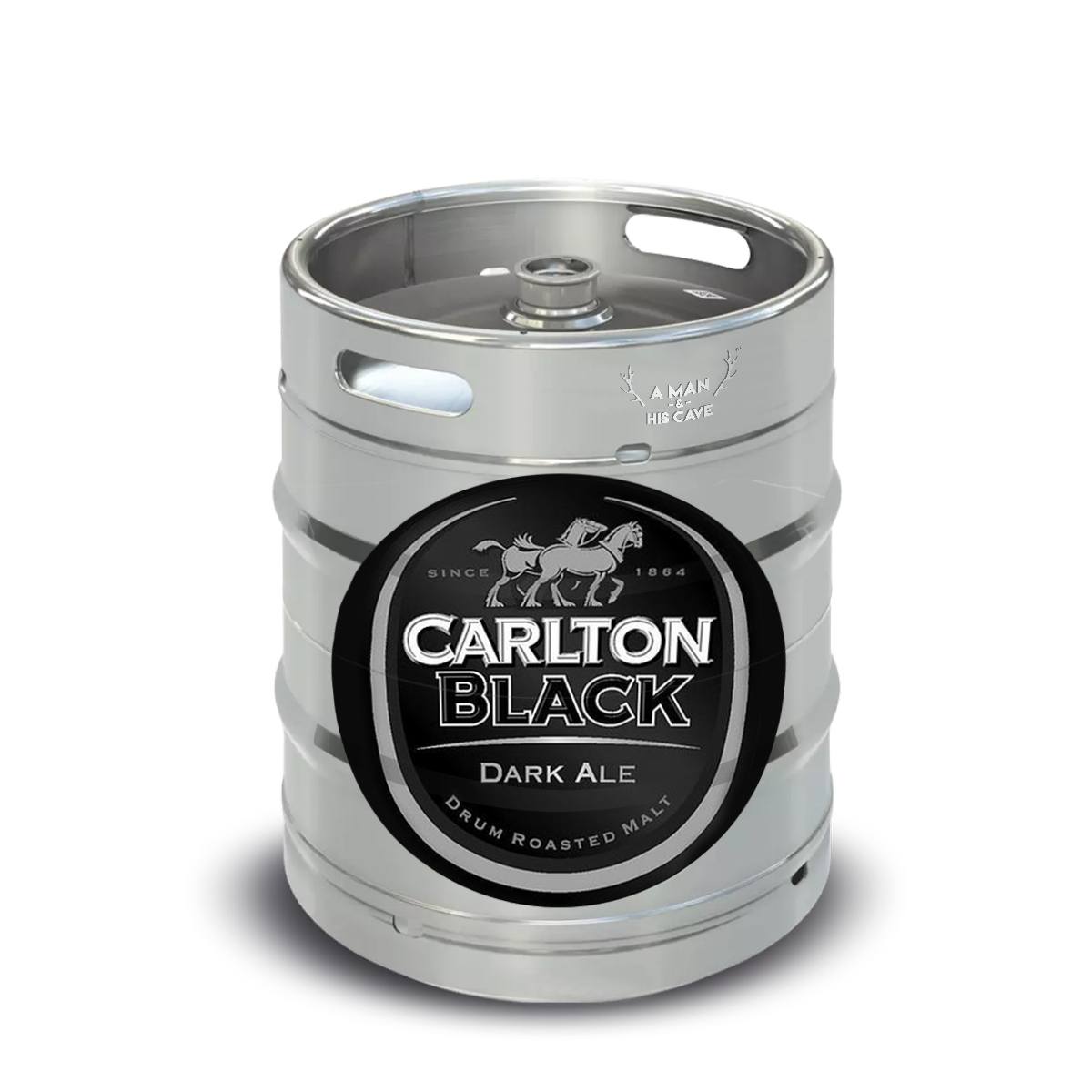 Beer Keg - Carlton Black Dark Ale 50lt Commercial Keg 4.4% D-Type Coupler [NSW]