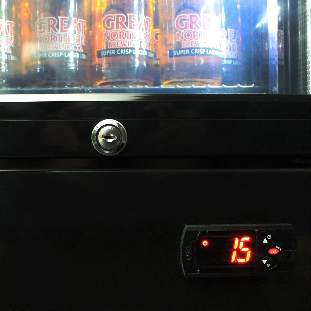 Carlton Draught Branded Skinny Upright Bar Fridge