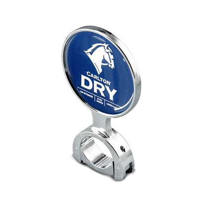 Carlton Dry - 73 mm Chrome Decal Holder