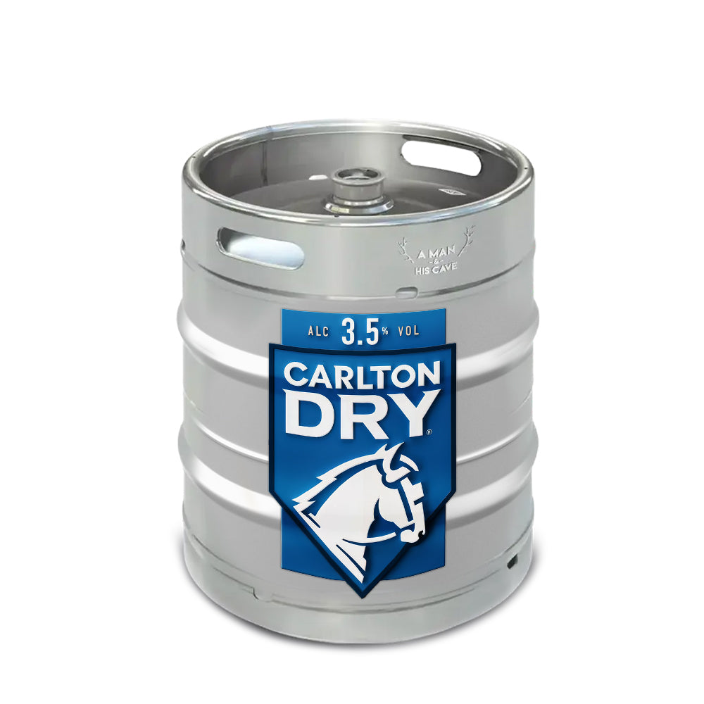 Carlton Dry 50lt Commercial Keg 3.5% D-Type Coupler [NSW]