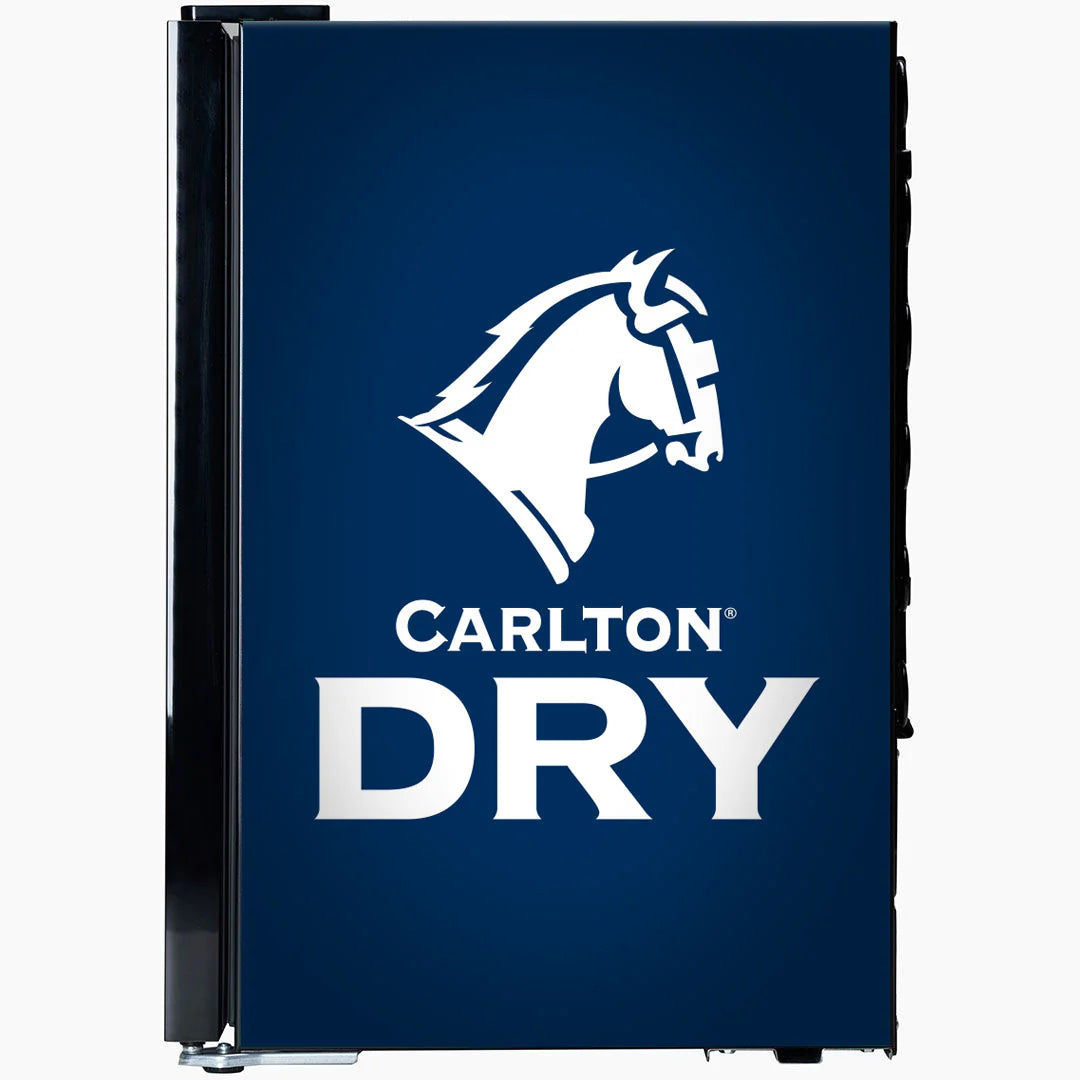 Carlton Dry Branded Glass Door Bar Fridge With Cool Frosted Door Logo