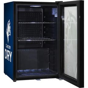 Carlton Dry Branded Glass Door Bar Fridge With Cool Frosted Door Logo