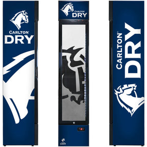 Carlton Dry Branded Skinny Upright Bar Fridge