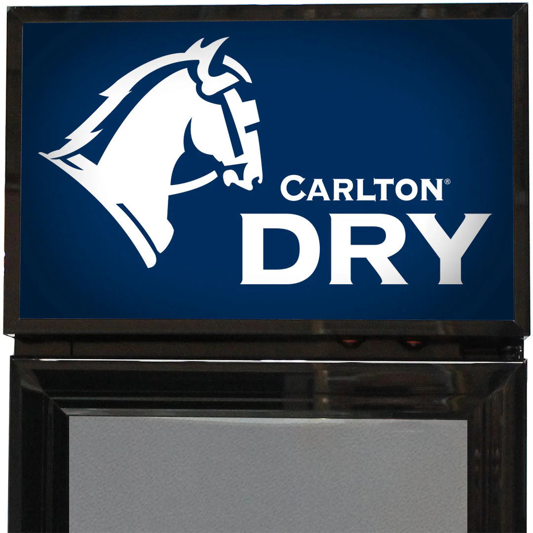 Carlton Dry Branded Skinny Upright Bar Fridge