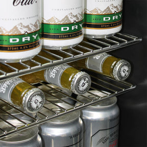 Carlton Dry Glass Door Mini Bar Fridge With Lock - 38 Cans - Model SC50AB-DRY