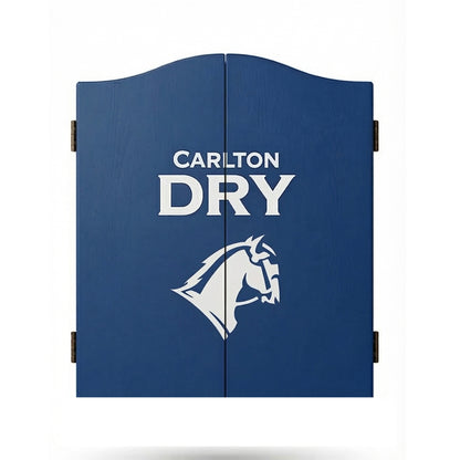 Carlton Dry Branded Dartboard with Cabinet (SHIPS IN 8 WEEKS)