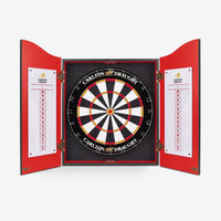 Carlton Draught Branded Dartboard with Cabinet
