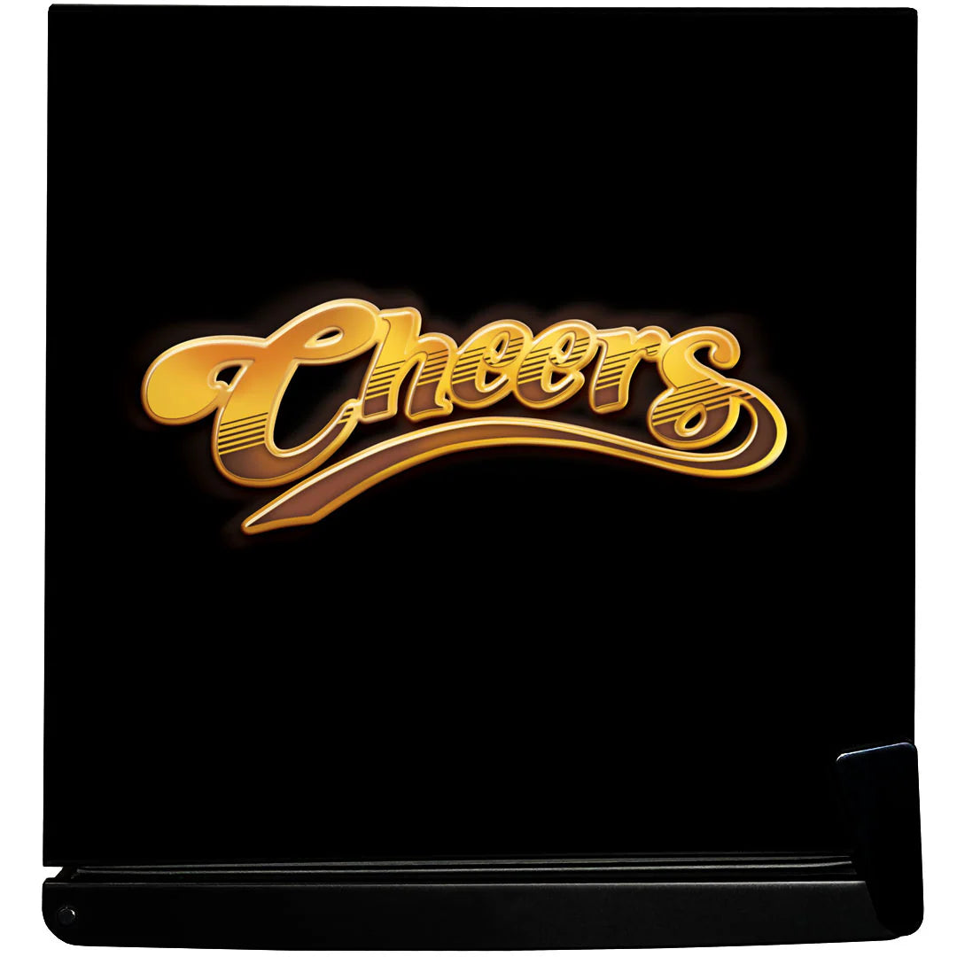 Cheers-Horses Retro Black Small Vintage Mini Bar Fridge 46 Litre With Opener