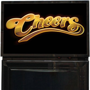 Cheers 01 Branded Skinny Upright Bar Fridge