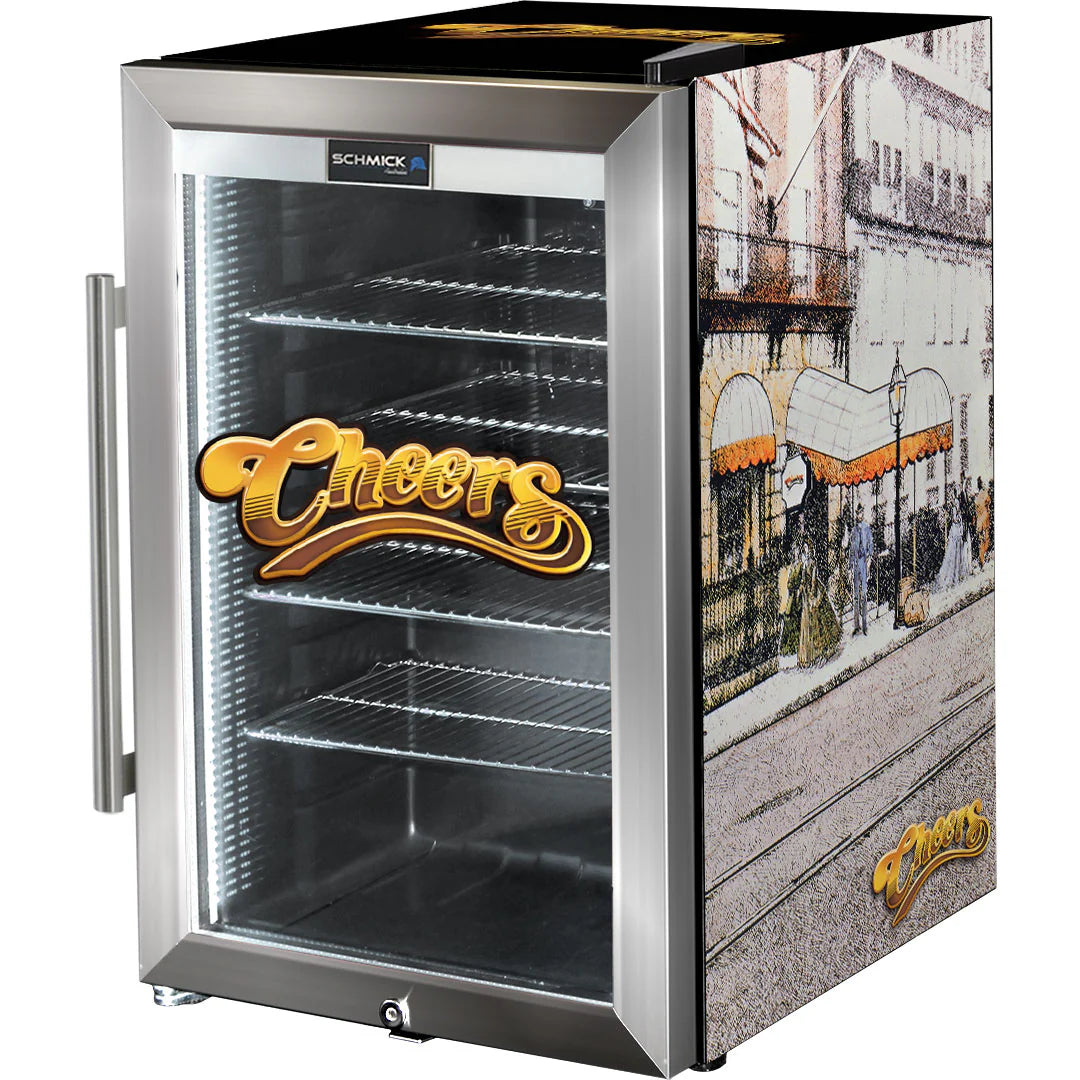 Cheers Horses Designed Glass Door Bar Fridge 70 Litre