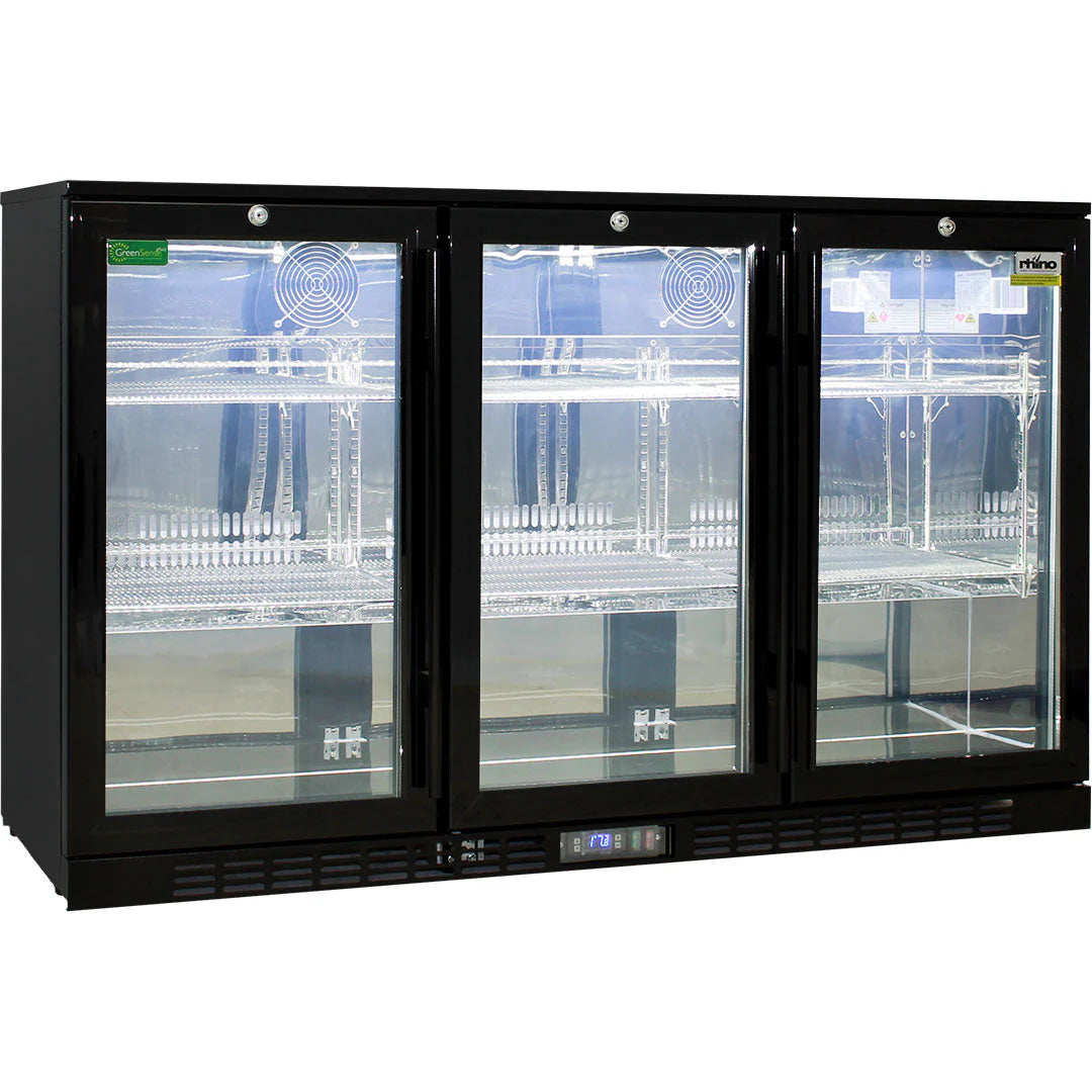 Commercial Glass 3 Door Under Bench Bar Fridge Energy Efficient With LG Compressor (ON BACK ORDER FOR MID MAY)