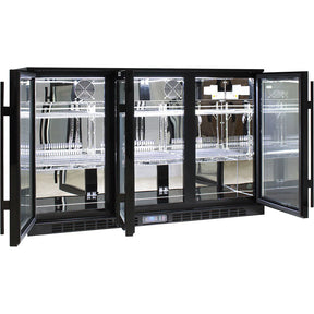 Commercial Glass 3 Door Under Bench Bar Fridge Energy Efficient With LG Compressor (ON BACK ORDER FOR MID MAY)