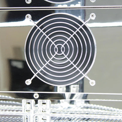 Commercial Under Bench 3 Sliding Doors Alfresco Glass Door Fridge With LG Compressor