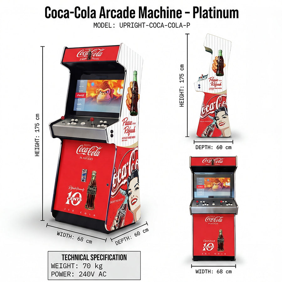 Coca-Cola Arcade Machine - Platinum
