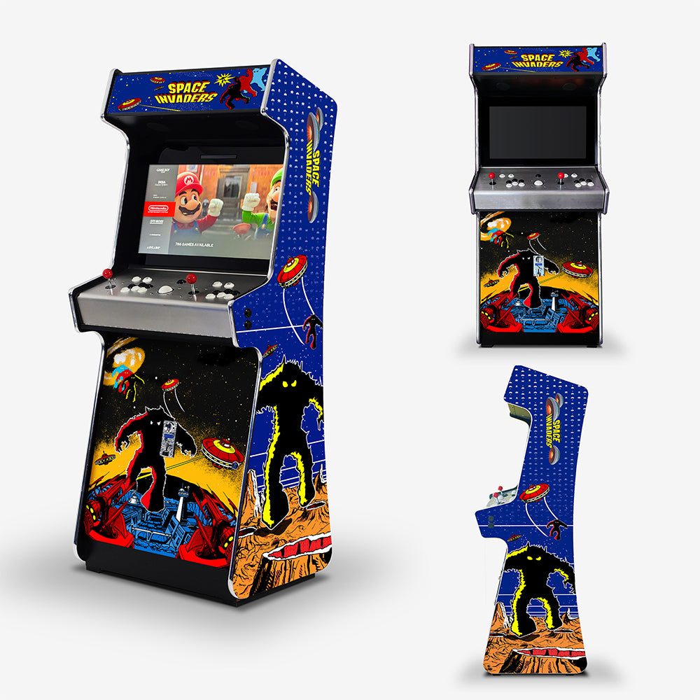 Retro Invaders Arcade Machine - Platinum [ON BACK ORDER MID MAY]
