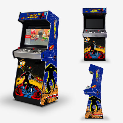Retro Invaders Arcade Machine - Platinum [ON BACK ORDER MID MAY]