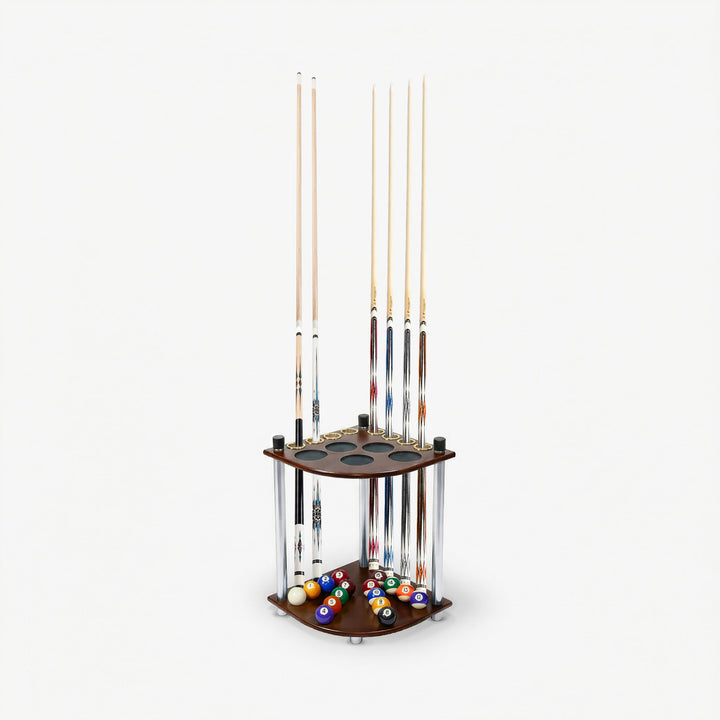 Premium Corner Cue Stand - 8 Cues