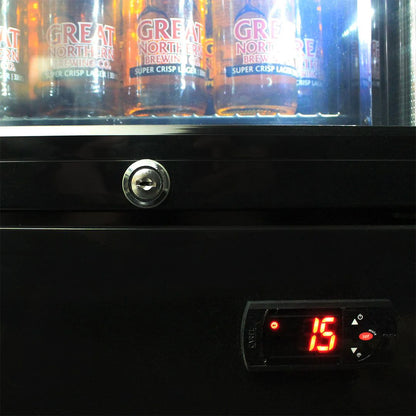 Corona Branded Skinny Upright Bar Fridge