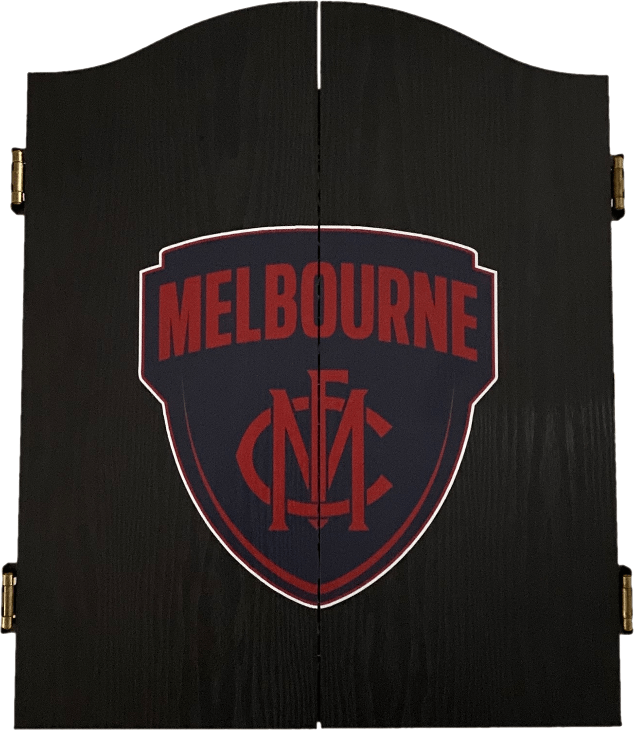 Melbourne Demons AFL Dart Board and Cabinet Set