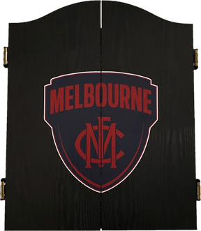 Melbourne Demons AFL Dart Board and Cabinet Set