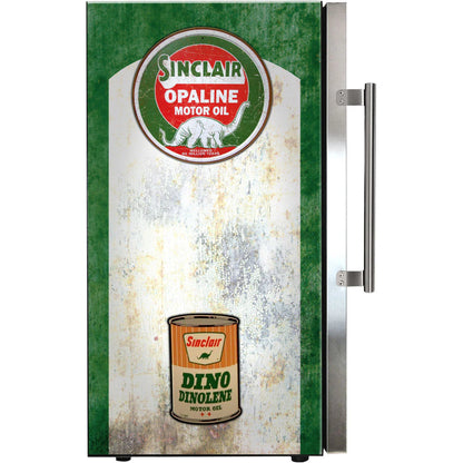 Dino Schmick Vintage Fuel Pump Triple Glazed Alfresco Bar Fridge With LED Strip Lights - Model HUS-SC88-FP-DINO