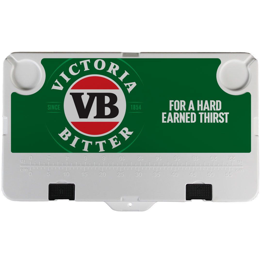 VB Branded Rhino ES-50QT Roto Molded Foam Injected 50 Litre Ice Box With Longest Ice Retention & Cool Wheels With Handle