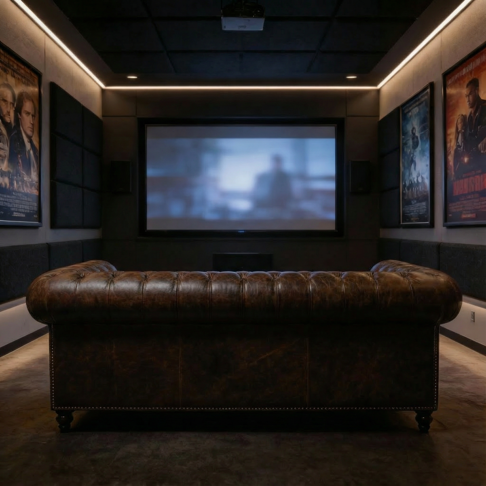 Winston Two Seat Classic Vintage Leather Chesterfield lounge – Cigar Brown