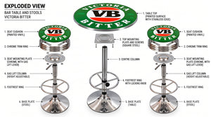 Victoria Bitter Retro Bar Stool and Table Set