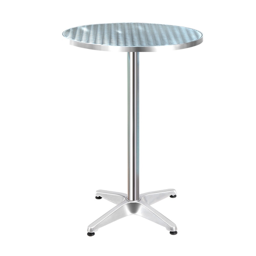 Furniture > Outdoor - Gardeon Outdoor Bar Table Aluminium Dining Table Round 70CM