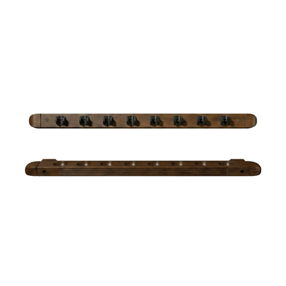 Premium Wall Mounted Cue Rack - 8 Cues