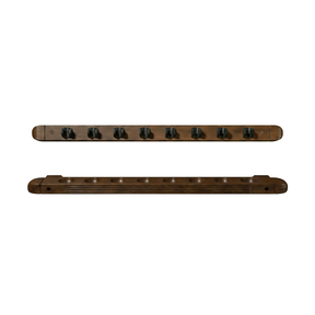 Premium Wall Mounted Cue Rack - 8 Cues