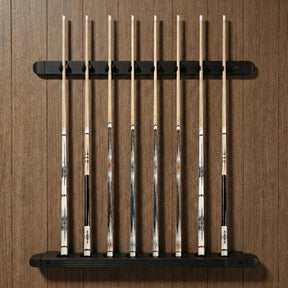 Premium Wall Mounted Cue Rack - 8 Cues