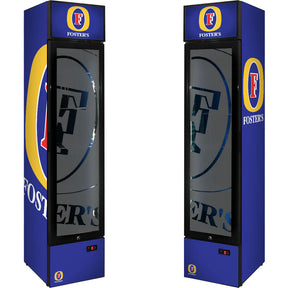 Fosters Branded Skinny Upright Bar Fridge