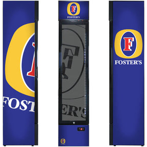 Fosters Branded Skinny Upright Bar Fridge