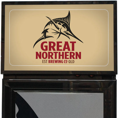 Great Northern Branded Skinny Upright Bar Fridge