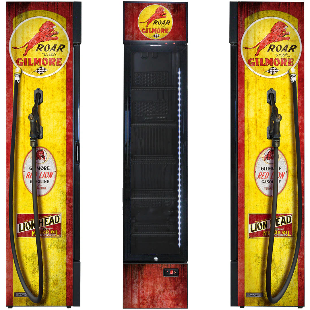 Gilmore - Fuel Pump Branded Skinny Upright Bar Fridge 6 Options